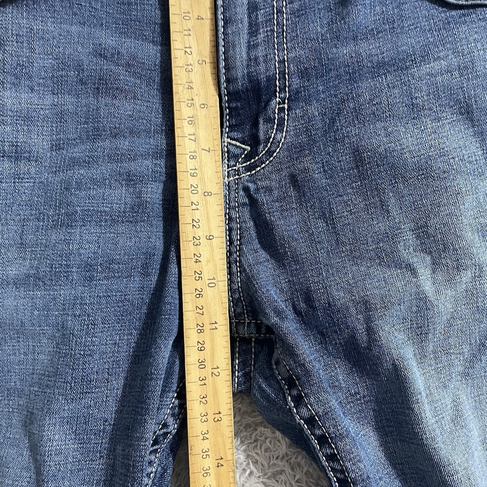 TK Axel Jeans Mens 36x30 Slim Boot Cut Blue Denim Medium Wash Mid Rise Stretch - Picture 6 of 10
